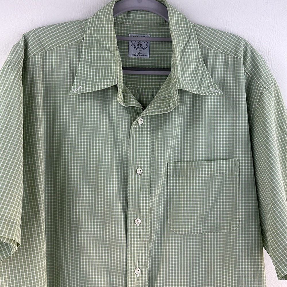 Brooks Brothers Short Sleeve Checkered Button Down Shirt - Picture 2 of 8